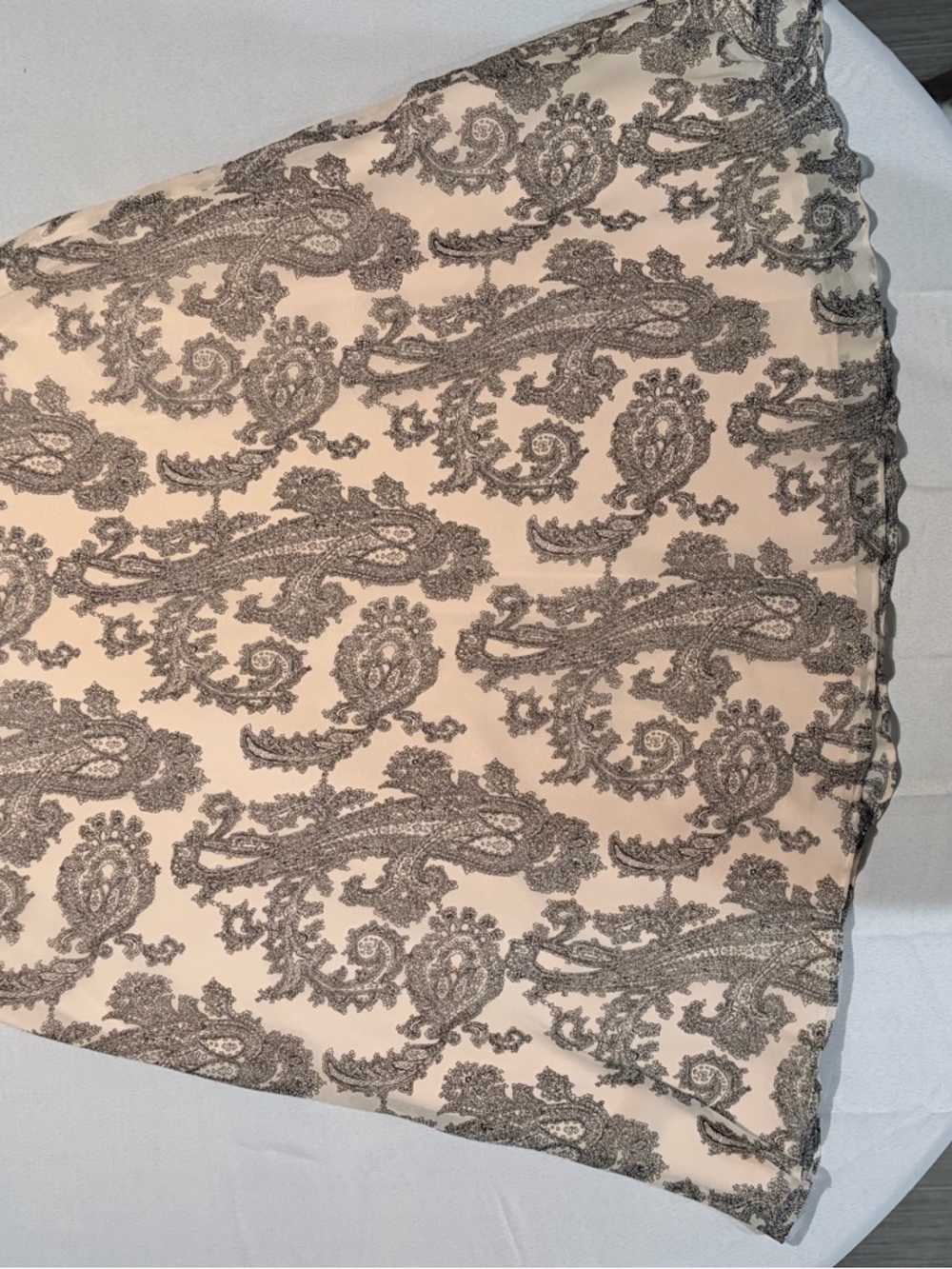 Pendleton Cream and Black Paisley Lined Skirt - Picture 5 of 5